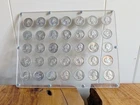 🔥35 Washington 90% Silver Quarters Toned In Acrylic Screw-Down Frame