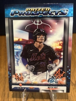 2025 Bowman Draft Mitch Voit Prized Prospects Refractor New York Mets