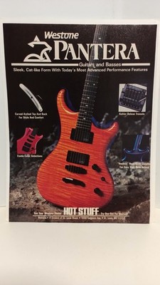 WESTONE PANTERA GUITAR.    PRINT AD.   11 x 8    s7