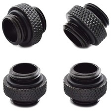 4-Pack G1/4 inch 5mm Male to Male Connector with Sealed O- for PC Water3206