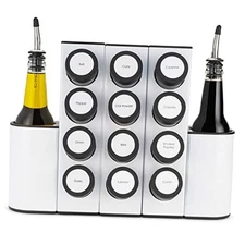  Chef Caddy Spice Rack - Seasoning & Oil Organizer - Spice Labels & Blank Pro