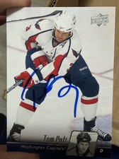 TOM POTI SIGNED WASHINGTON CAPITALS 10/11 UD HOCKEY CARD
