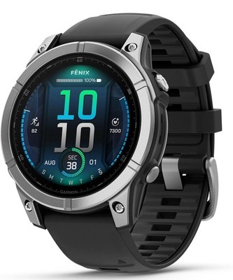 Garmin Fenix E 47mm GPS Watch A04252 Stainless Steel/Black(OPEN BOX)