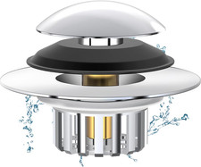 Universal 3 in 1 Bathtub Drain Stopper Bathtub Drain Hair Catcher, Pop-Up Tub St