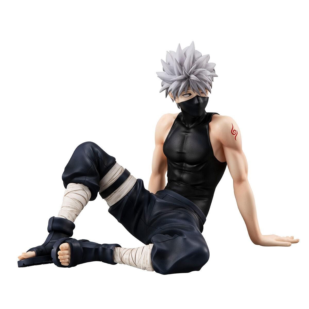 9cm Anime Naruto Shippuuden Hatake Kakashi Figure Sitting Posture