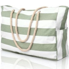 Beach Bags for Women Large Waterproof Beach Tote Bag Zipper Beach Bags Waterp...