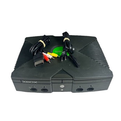 Complete Original Microsoft Xbox Console | Both Cables | Tested | Read*