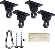Heavy Duty Black Swing Hangers Screws Bolts Included Over 5000 lb Capacity