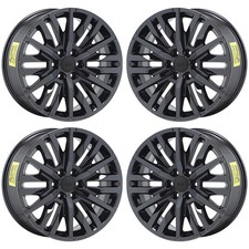 22 Chevy Silverado 1500 Truck Black Chrome Wheels Rims Oem 5921 Exchange