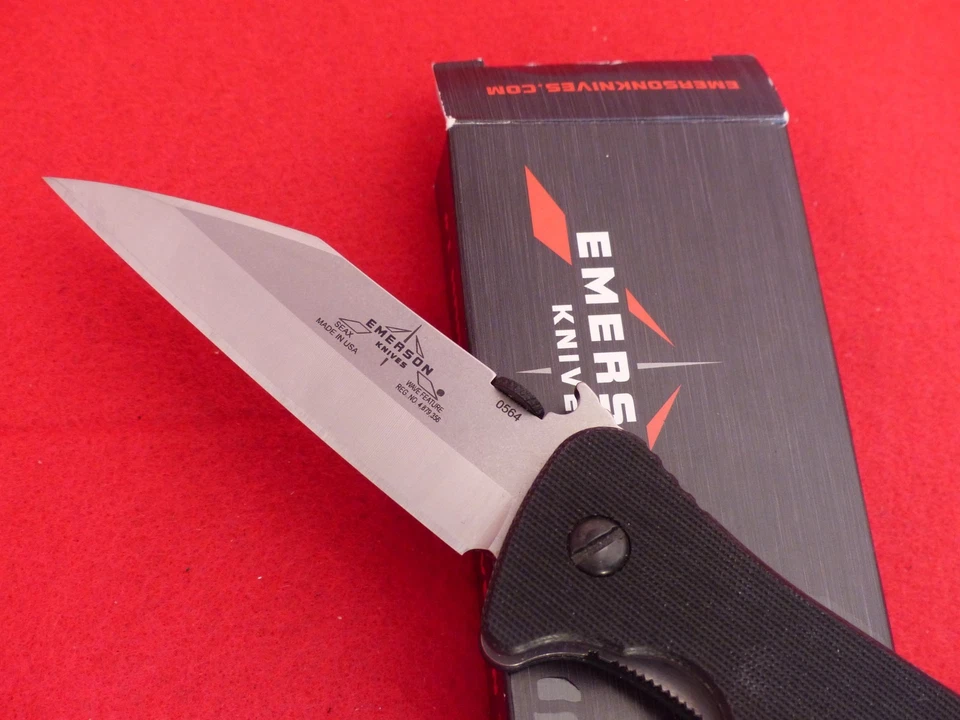 Cuchillo Emerson Knives USA Seax SF Linerlock (Tanto) nuevo en caja Foto 2 de 4