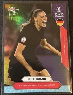 2025 Topps Now Women s Euro Jule Brand Black /10 Player Of The Match #5