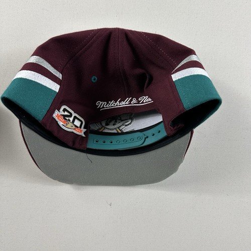 Anaheim Mighty Ducks Mitchell & Ness 20th Anniversary SnapBack Hat NHL Vintage - 第 5/9 張圖片