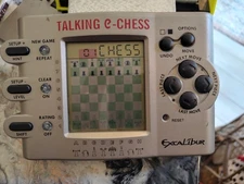 Excalibur Talking E-chess 410V Electronic Handheld Game-Radio Shack-Tested-Works