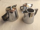 Service café en inox SELECTA vintage cafetière pot à lait sucrier