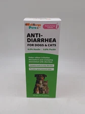 Anti-Diarrhea for Dogs & Cats 8oz Syringe | Pectin & Kaolin Liquid Pet Medicatio