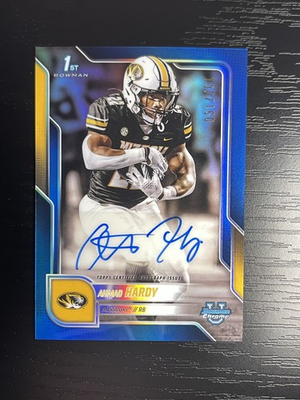 #ad Ahmad Hardy 2025 Bowman Chrome U True Blue Auto 150 #BCA AHA Missouri A $80.00