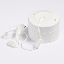 Schneider 2 Way Bathroom Lamp Extractor Fan Ceiling Pull Cord String Pull Switch