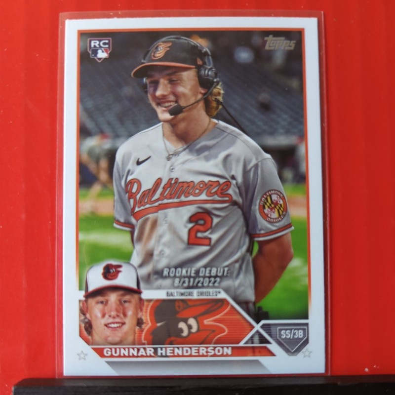 2023 Topps Update Series - #US18 Gunnar Henderson (RC) Baltimore Orioles Rookie 