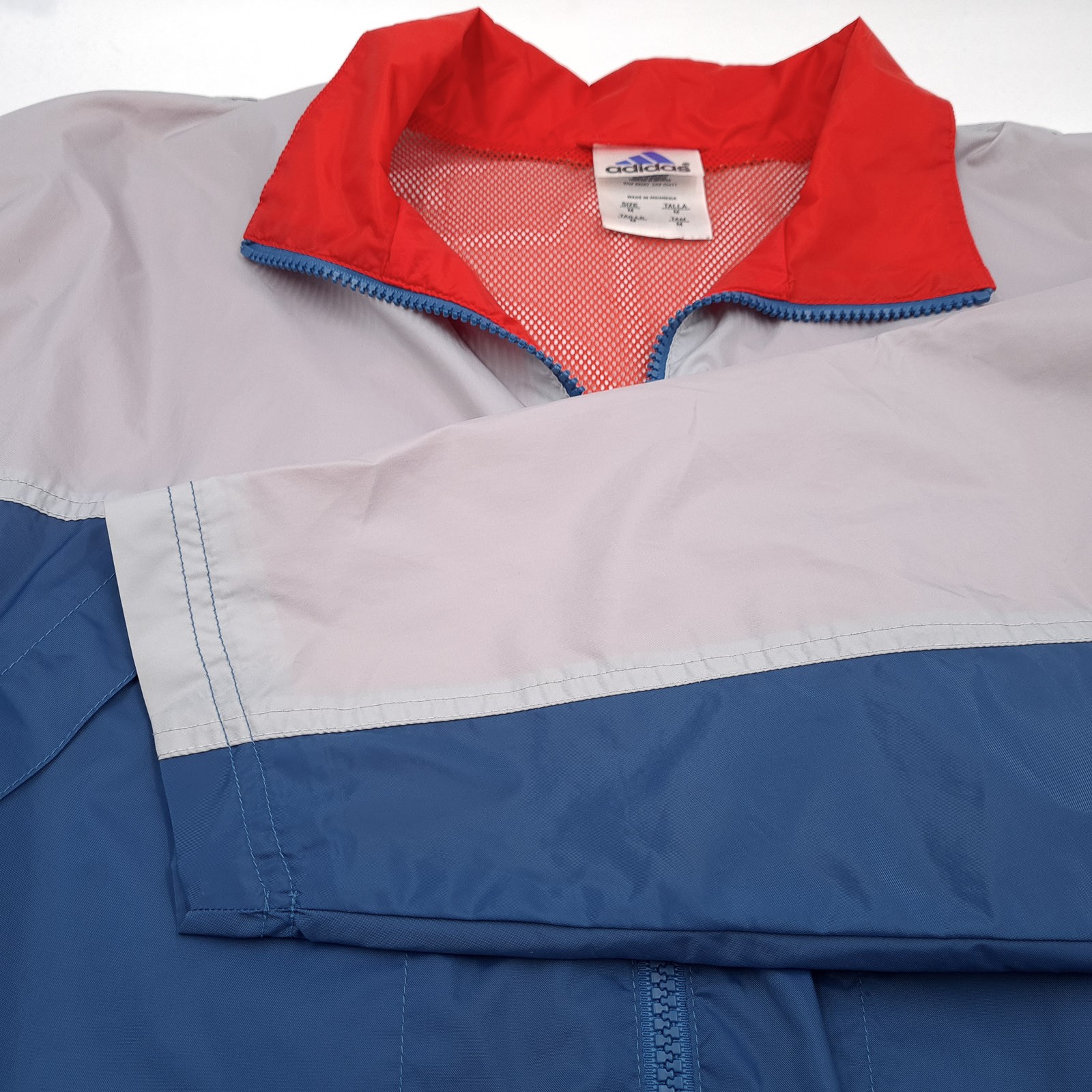 Adidas Mens Track Jacket Blue Athletic Retro Outdoor Casual Xd5 Size M thumbnail 7