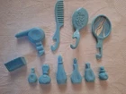 Vintage Western Barbie Vanity Items Comb Brush Mirror Hairdryer Lotion Perfume