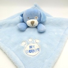 Baby Gear Blue My Buddy Lovey Puppy Dog Plush Security Blanket Blankie