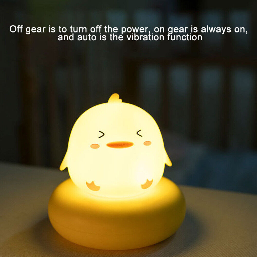 USB Cartoon Baby Touch Night Light Rechargeable Bedside Cute Lamp XMAS