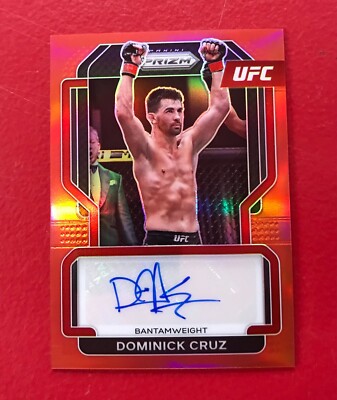 2022 Panini Prizm Dominick  Cruz Autograph Red Prizm 17/99