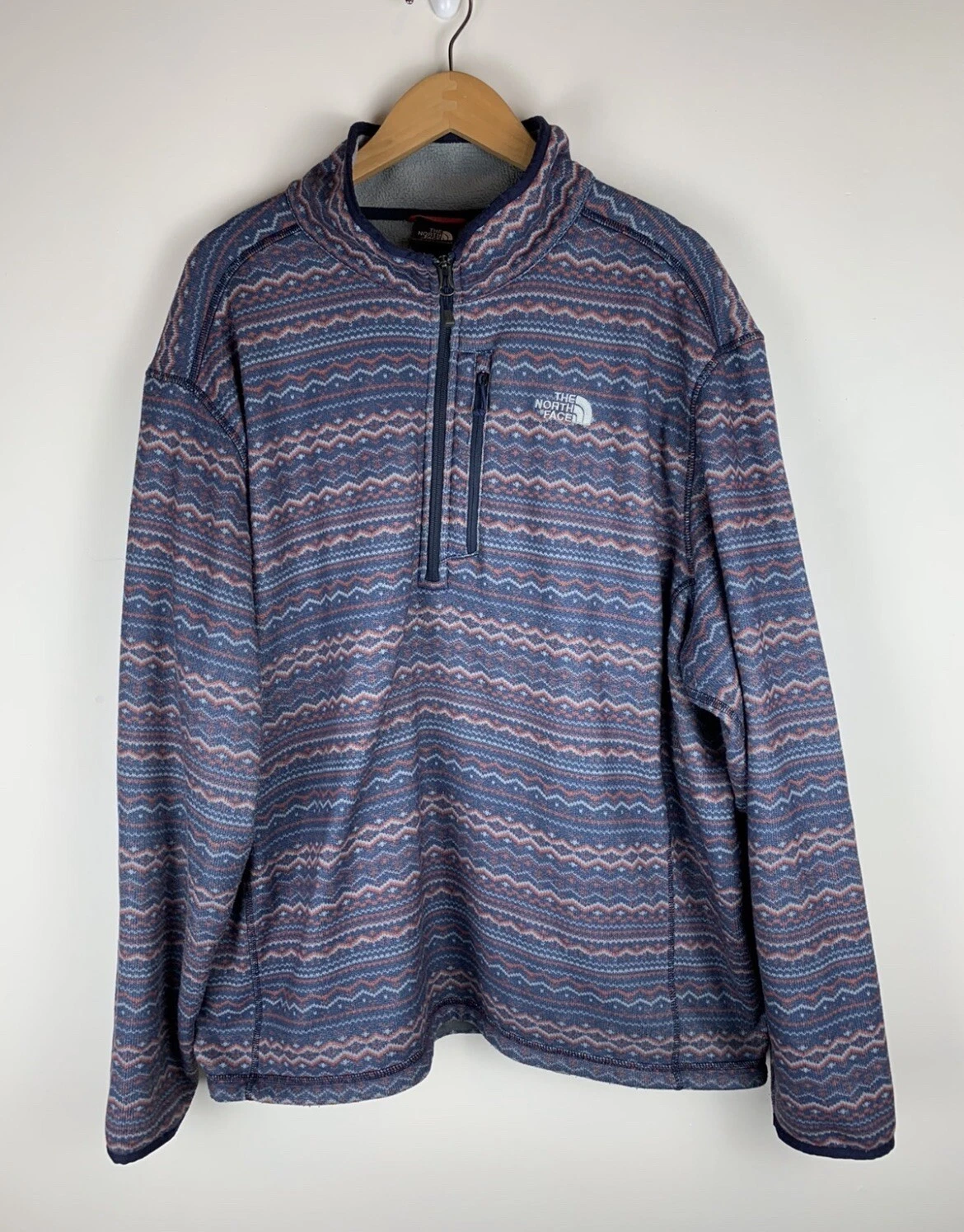 vintage Northface fleece quarterzip pattern
