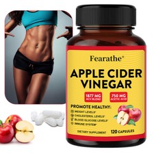Apple Cider Vinegar Capsules with Digestion  Natural Weight Support
