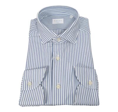 Xacus Hemd Herren Streifen Blau Weiss 51605002 Tailor Passen Active