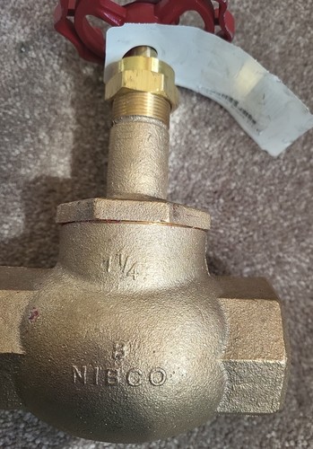 NIBCO KT-211-W-UL Globe Valve Bronze Bonnet, 1-1/ 4" NEW! Never Used! - Picture 5 of 5