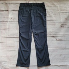 Carhartt Mens Blue Canvas Rugged Flex Relaxed Fit Professional Work Pants 34x34