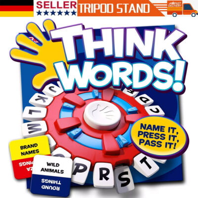 Ideal Think Words: The Quick Thinking Letter Pressing Game! Family Games