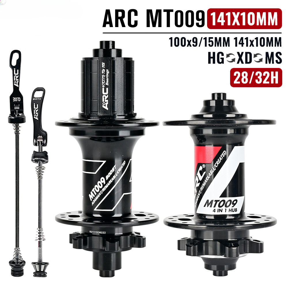 【CushCore 27.5】前後セット 1本ほぼ未使用 バルブ3本付 MTB 141*10mm BOOST Rear Hub 32 Holes 141*5MM 4 Sealed Bearings
