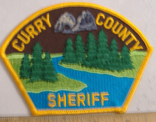 CURRY   COUNTY SHERIFF  OREGON  FABRIC   PATCH