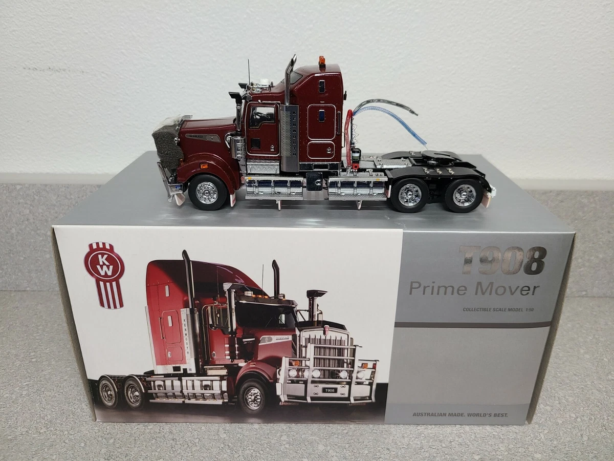 Kenworth T908 Prime Mover Truck - Burgundy - Drake 1:50 Scale Model #Z01272