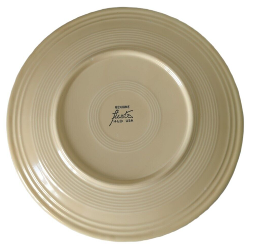 Vintage Fiesta ware Pale Yellow 12" Chop Plate Fiesta Homer Laughlin HLC USA - Picture 4 of 7