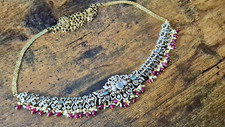 Magnificent Ethnic Vaddanam/Hip Chain Antique Finish AD Stone