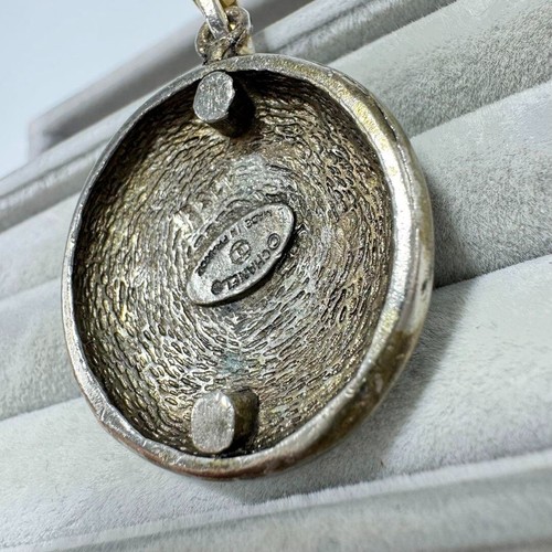 Authentic CHANEL Coco Mark Necklace Top Only Vintage Round Gold Used Japan 41790 - Picture 6 of 8