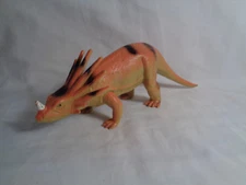 Ja-Ru Dino World Styracosaurus Horned Dinosaur Figure Realistic Features - as is