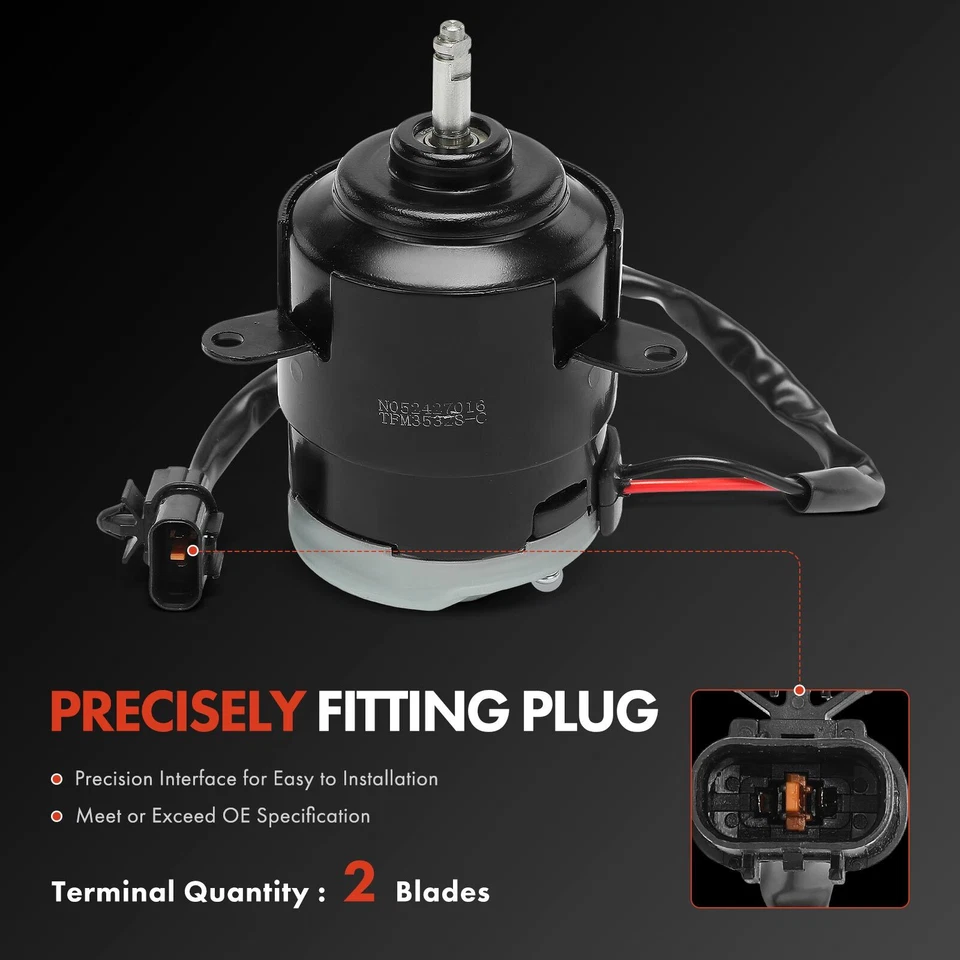 Motor de refrigeración del ventilador del radiador para Hyundai Accent 1995 1996 1997 1998 1999 L4 1,5 L Foto 3 de 4