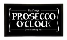 Personalized Bar Runner - Novelty Beer Gifts for Home Bars  - Prosecco