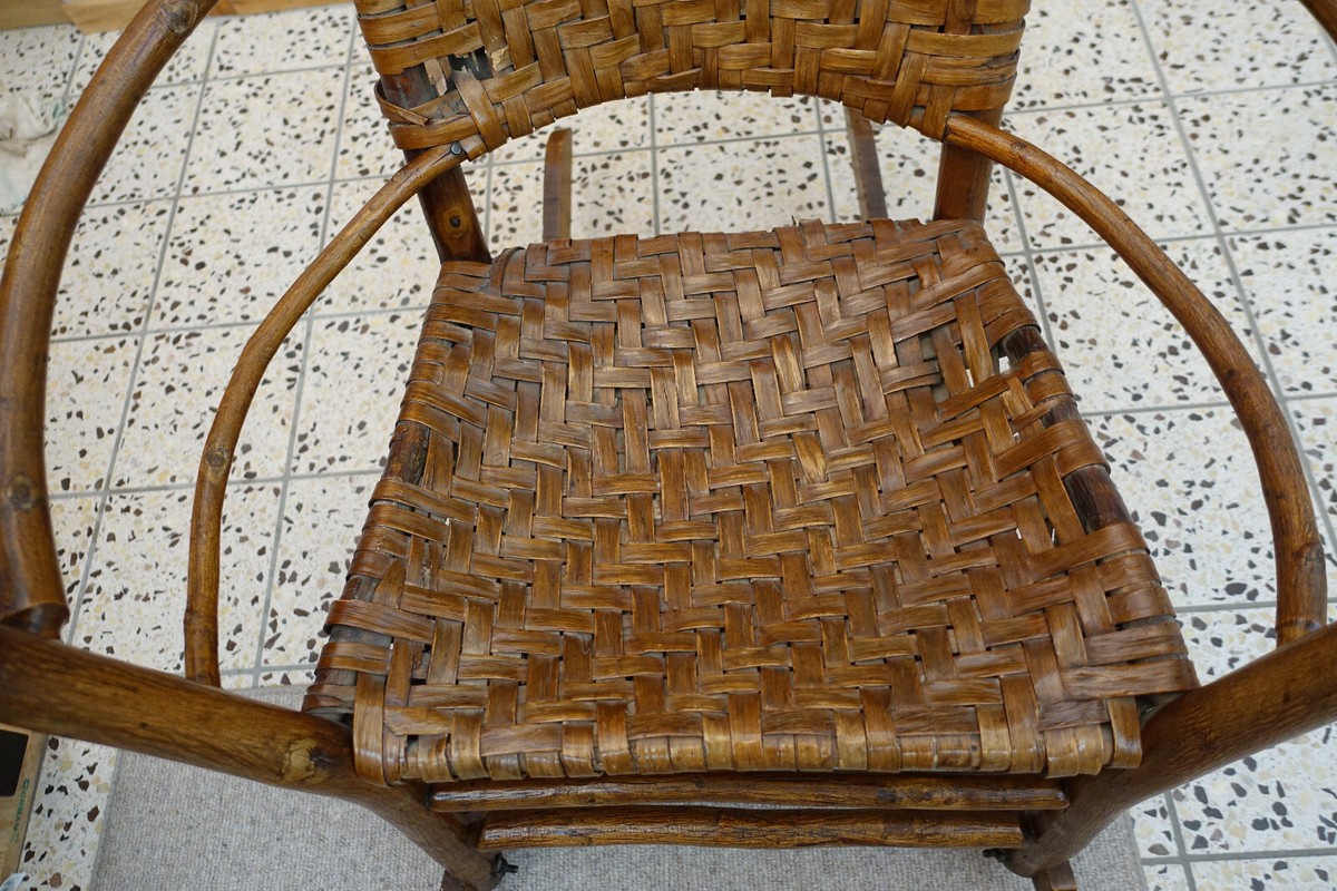 RARE Antique Old Hickory Chair Company Andrew Jackson model