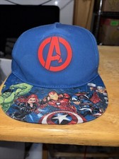 Kids Marvel Avengers Blue Snapback Cap Hat