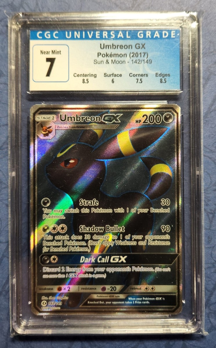 Pokemon Card - Umbreon GX 142/149 Full Art - Sun & Moon 2017
