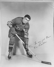 KEN REARDON RICE STUDIO NHL HOCKEY AUTOGRAPH PHOTO MONTREAL CANADIENS HHOF AHL 