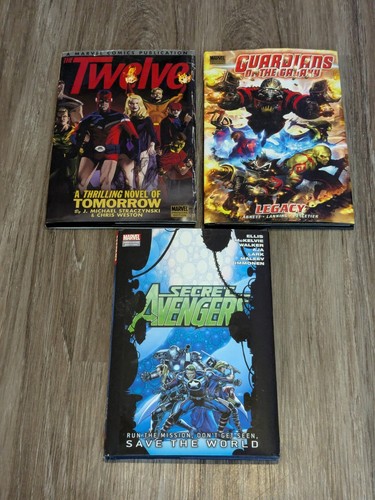 Marvel Graphic Novel Hardcover Lot Secret Avengers, The Twelve & G.O.T.G
