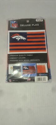 Denver Broncos Deluxe Garden Flag 3X5 NFL USA Made By WinCraft