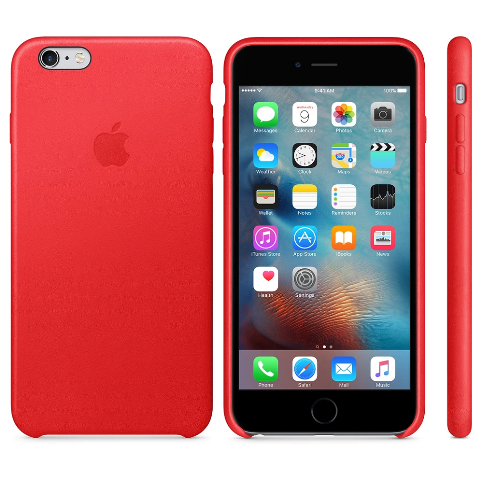 laser ontwerper Krankzinnigheid Genuine Official Apple iPhone 6 Plus / 6S Plus Leather Case - (PRODUCT) RED  888462016162 | eBay