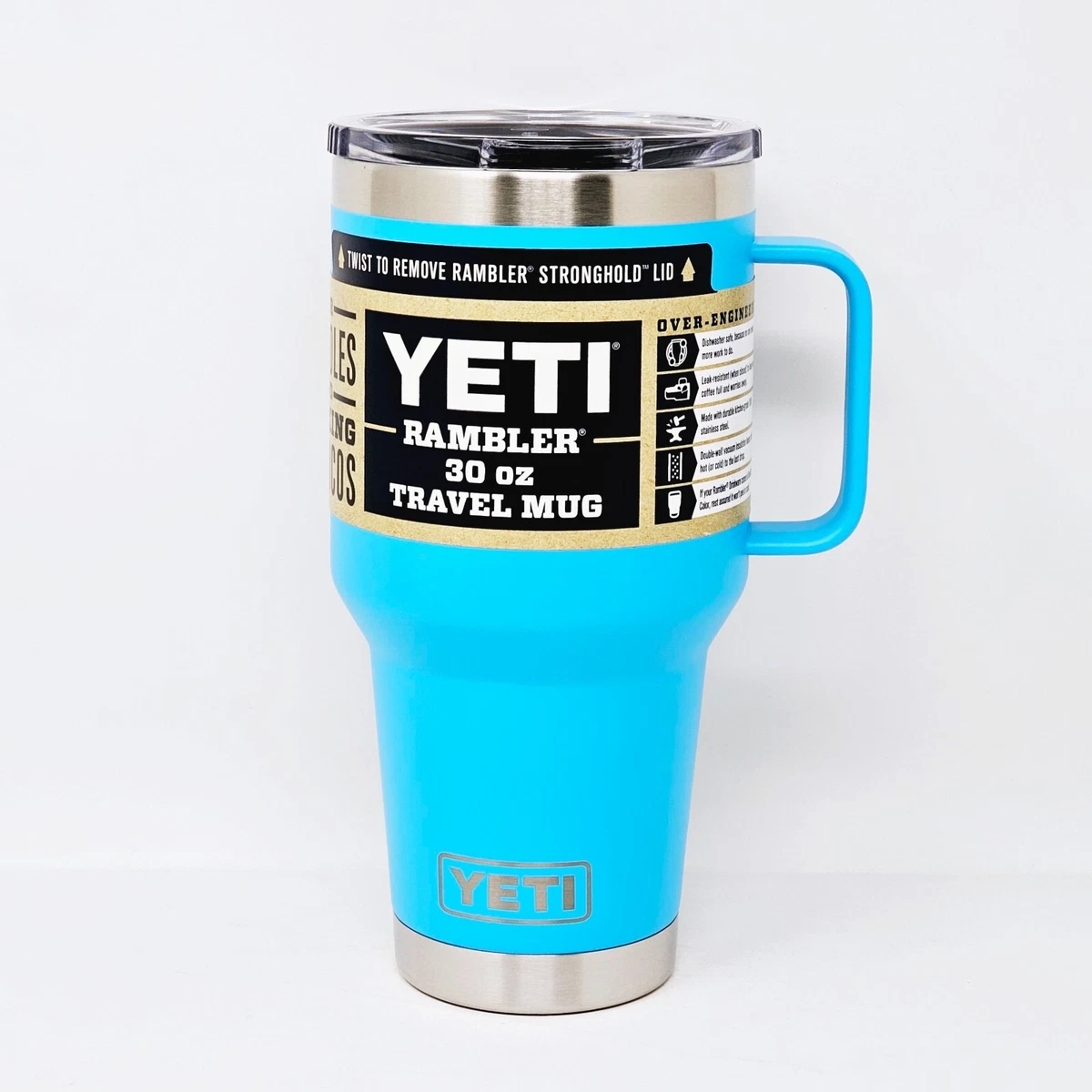 YETI RAMBLER 30 OZ TRAVEL MUG WITH STRONGHOLD LID